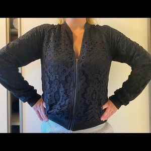 Black lacy, versatile top